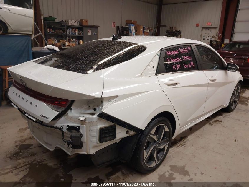 2021 HYUNDAI ELANTRA LIMITED - 5NPLP4AG7MH012893