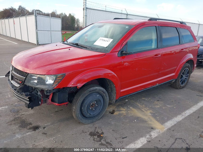 VIN 3C4PDCBBXKT732077 2019 DODGE JOURNEY SE