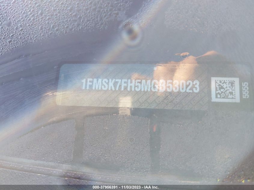 2021 FORD EXPLORER LIMITED - 001FMSK7FH5MGB530