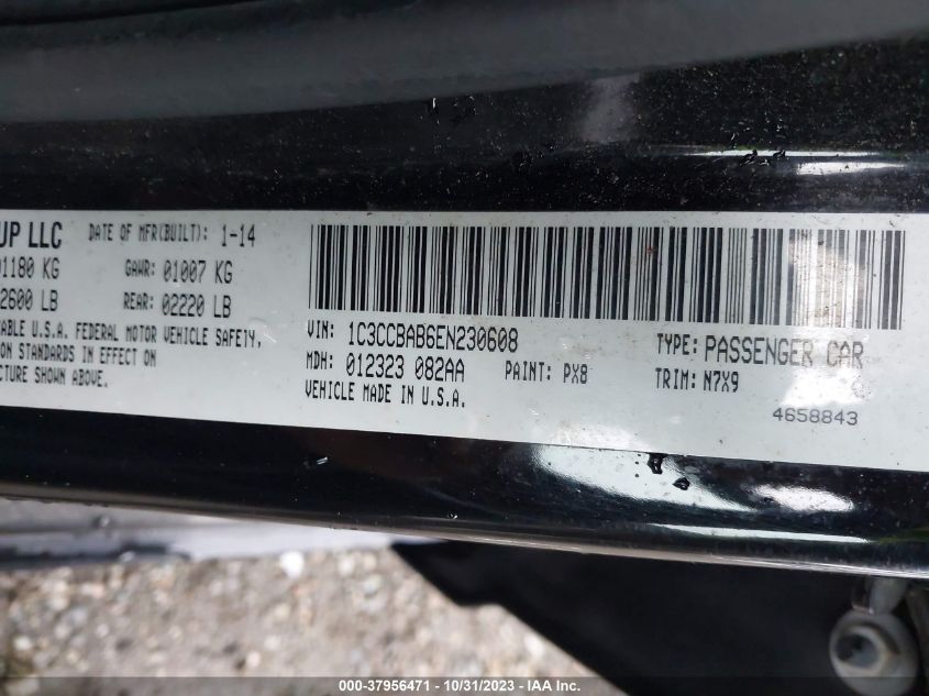 2014 CHRYSLER 200 LX - 1C3CCBAB6EN230608
