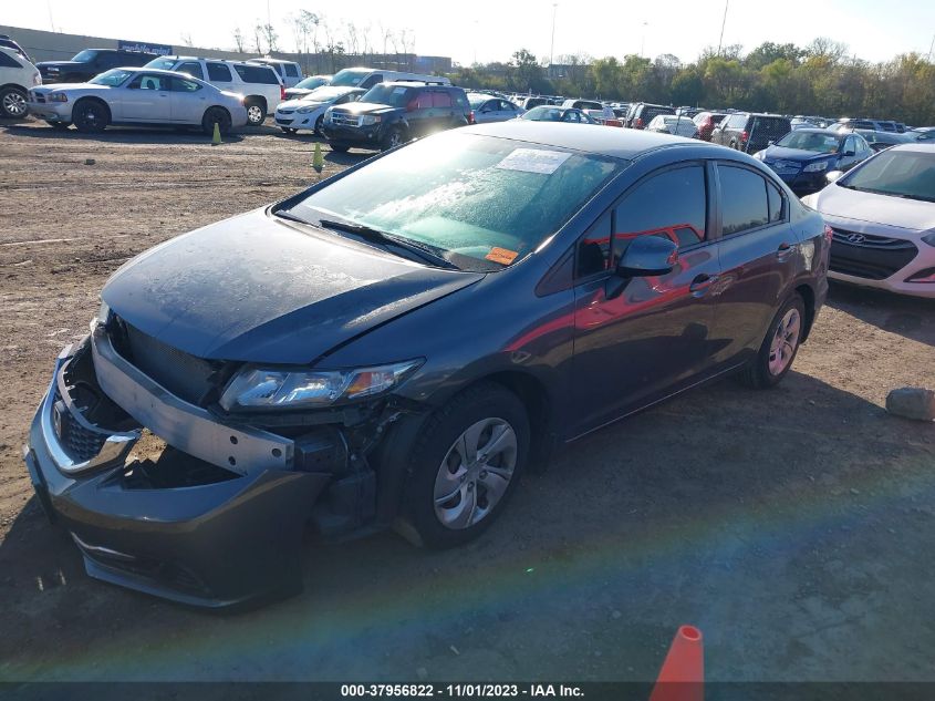 2013 HONDA CIVIC SDN LX 19XFB2F51DE234664