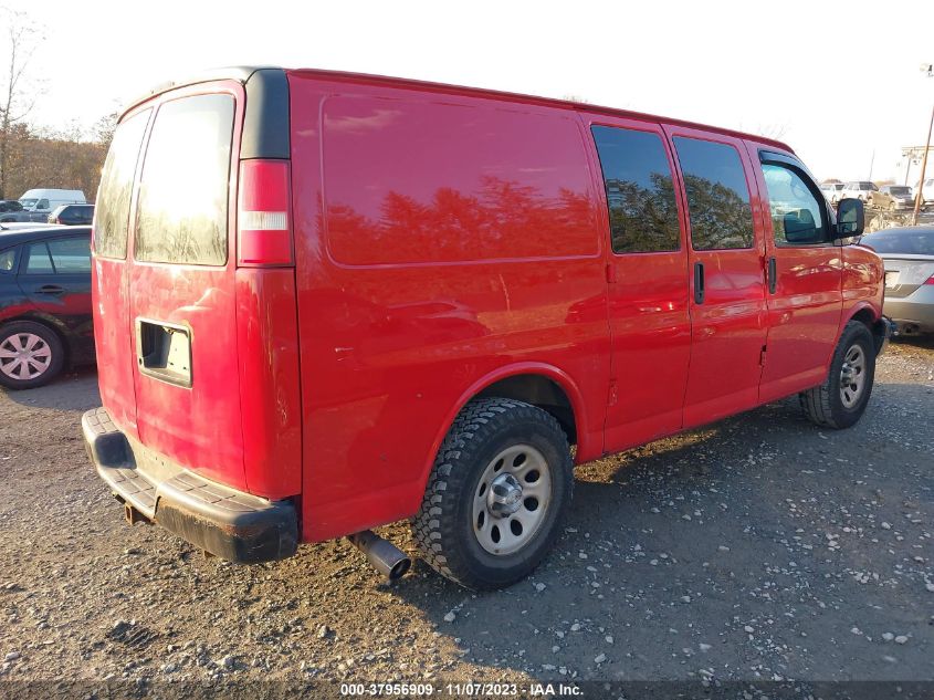 2014 CHEVROLET EXPRESS 1500 WORK VAN - 1GCSGAFX6E1150162