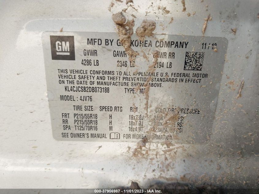 2013 BUICK ENCORE - KL4CJCSB2DB073188