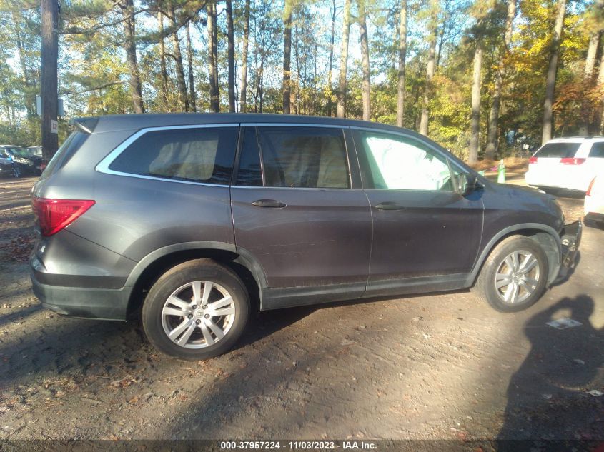 2016 HONDA PILOT LX - 5FNYF6H14GB082294