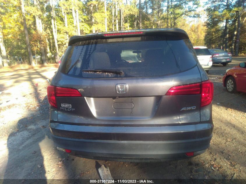 2016 HONDA PILOT LX - 5FNYF6H14GB082294