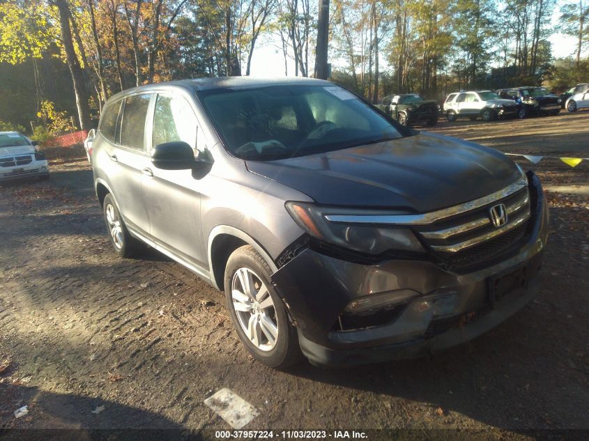 2016 HONDA PILOT LX - 5FNYF6H14GB082294
