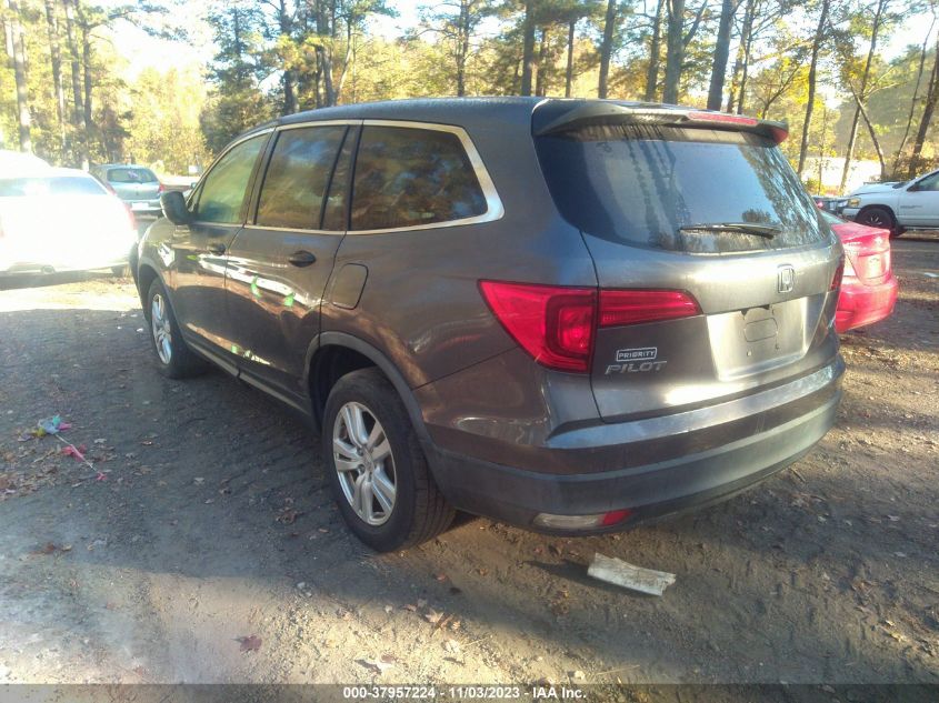 2016 HONDA PILOT LX - 5FNYF6H14GB082294