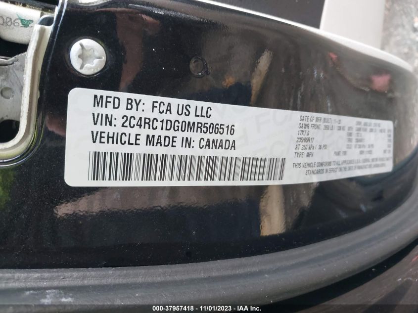 2021 CHRYSLER VOYAGER LXI - 2C4RC1DG0MR506516
