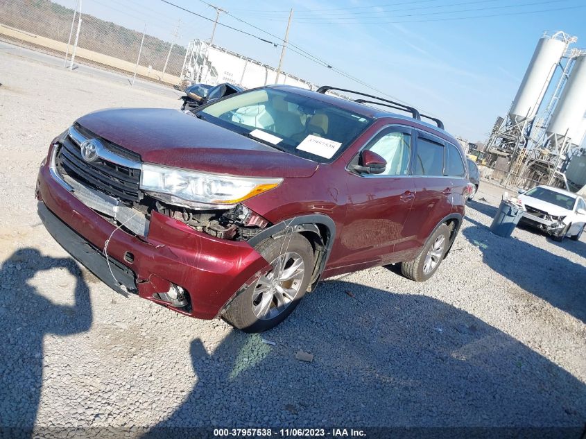2015 TOYOTA HIGHLANDER XLE V6 - 5TDJKRFH1FS139091