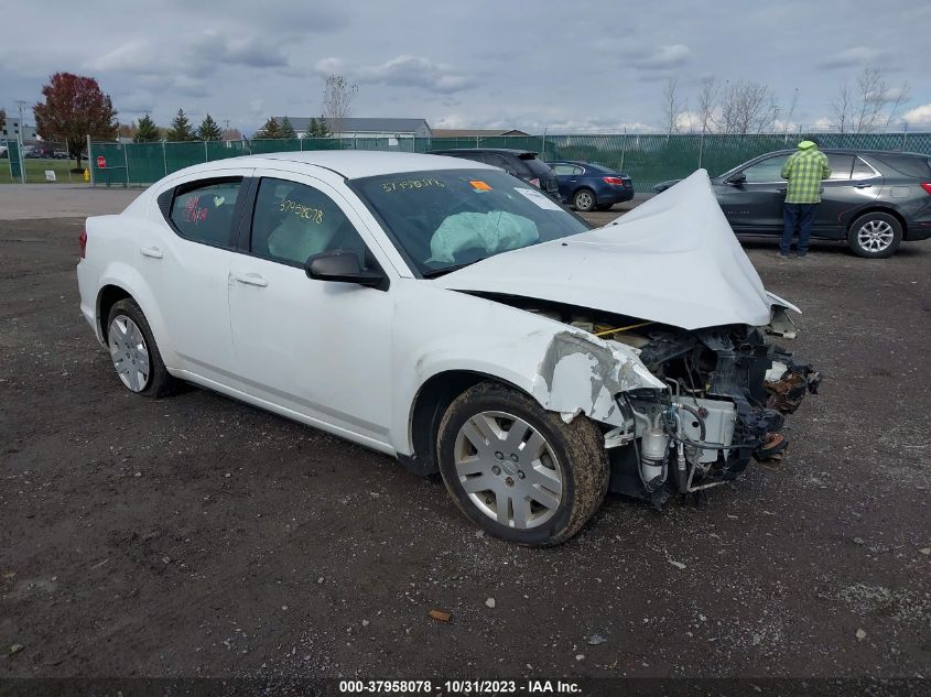 Lot #2525407611 2013 DODGE AVENGER SE salvage car