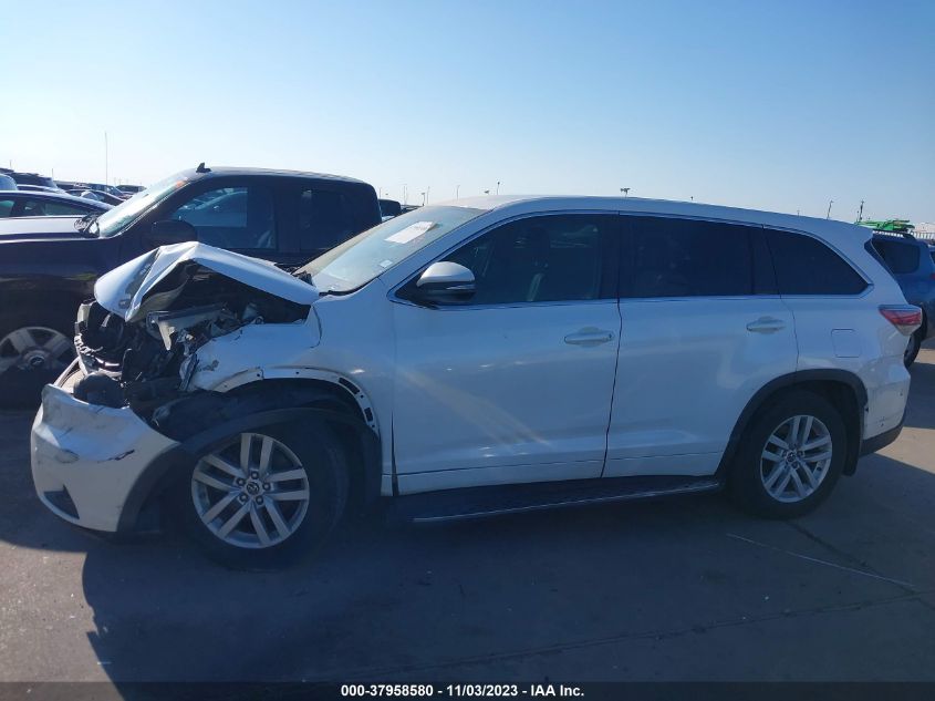 2016 TOYOTA HIGHLANDER LE - 5TDZARFH0GS019015