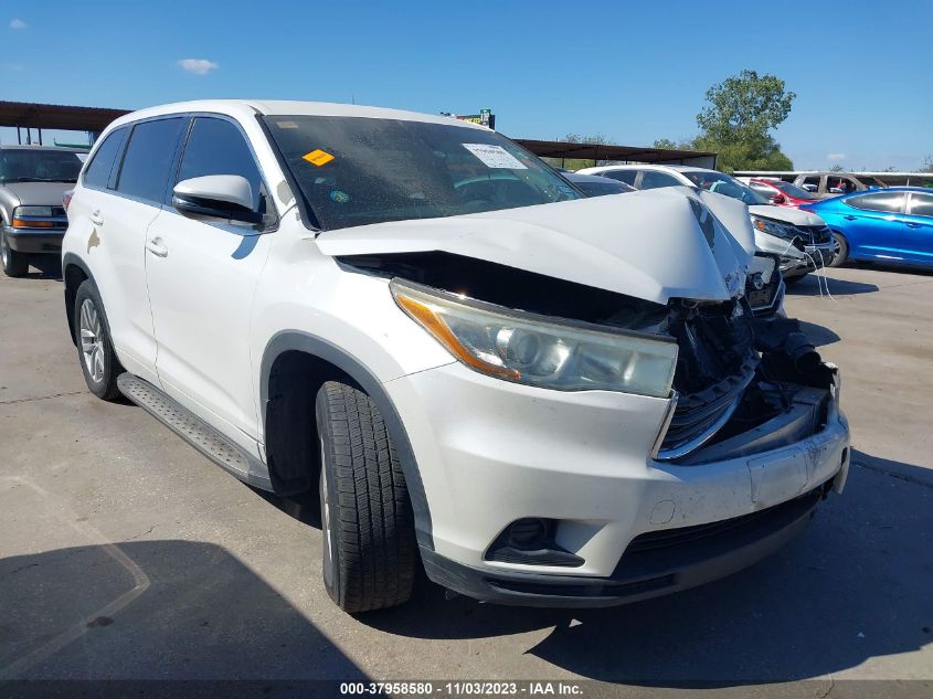 2016 TOYOTA HIGHLANDER LE - 5TDZARFH0GS019015