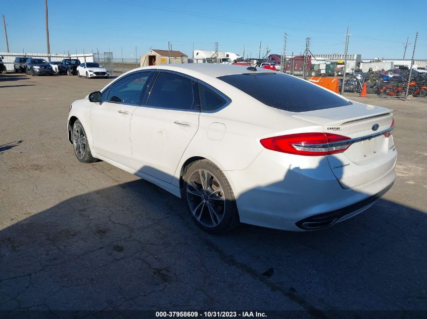 2017 FORD FUSION TITANIUM - 3FA6P0K96HR299609