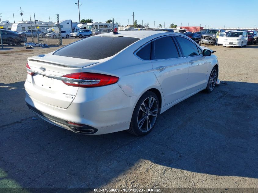 2017 FORD FUSION TITANIUM - 3FA6P0K96HR299609