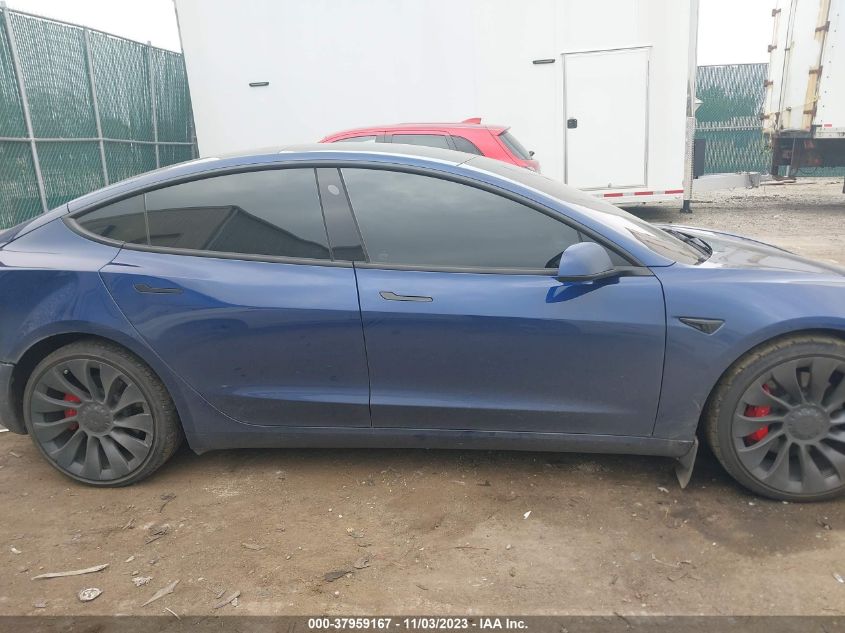 2023 TESLA MODEL 3 PERFORMANCE DUAL MOTOR - 5YJ3E1EC3PF398713