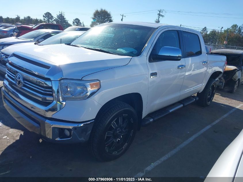 2016 TOYOTA TUNDRA 4WD TRUCK PLATINUM/1794 - 5TFAW5F12GX509539
