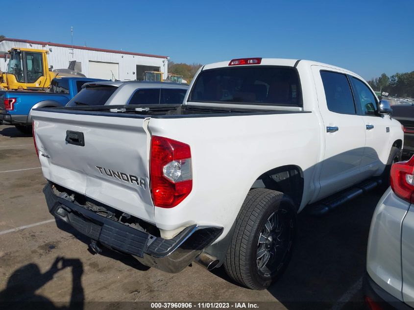 2016 TOYOTA TUNDRA 4WD TRUCK PLATINUM/1794 - 5TFAW5F12GX509539