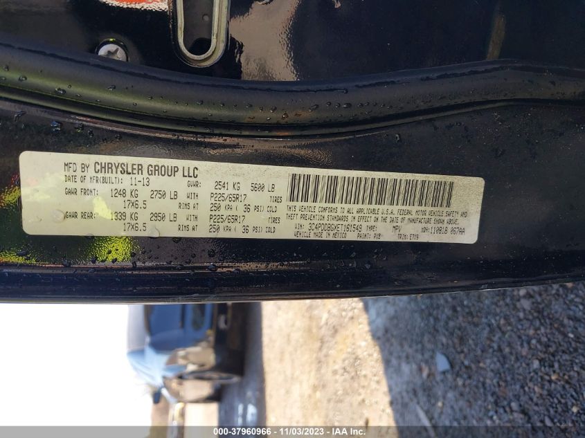 2014 DODGE JOURNEY SXT - 3C4PDDBGXET161549