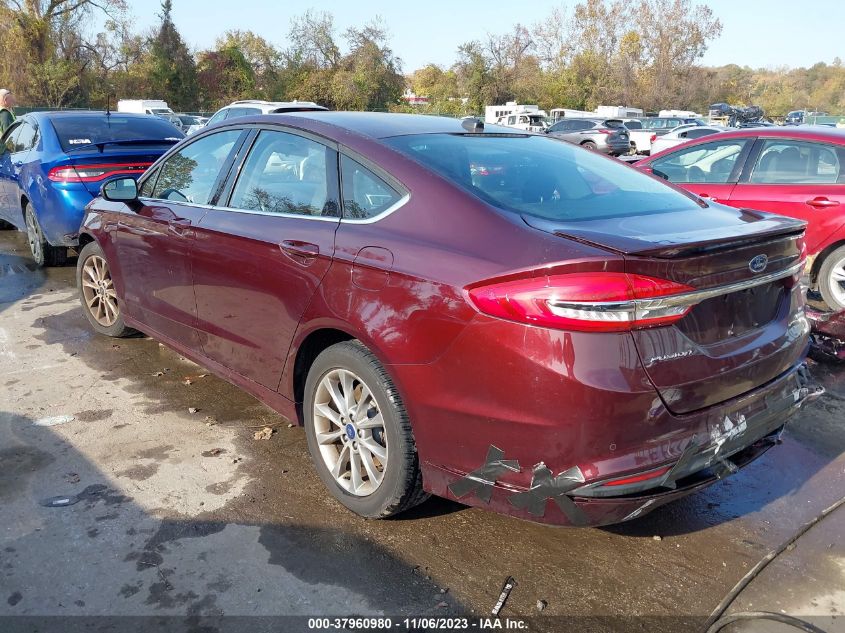 2017 FORD FUSION SE - 3FA6P0HD4HR402845