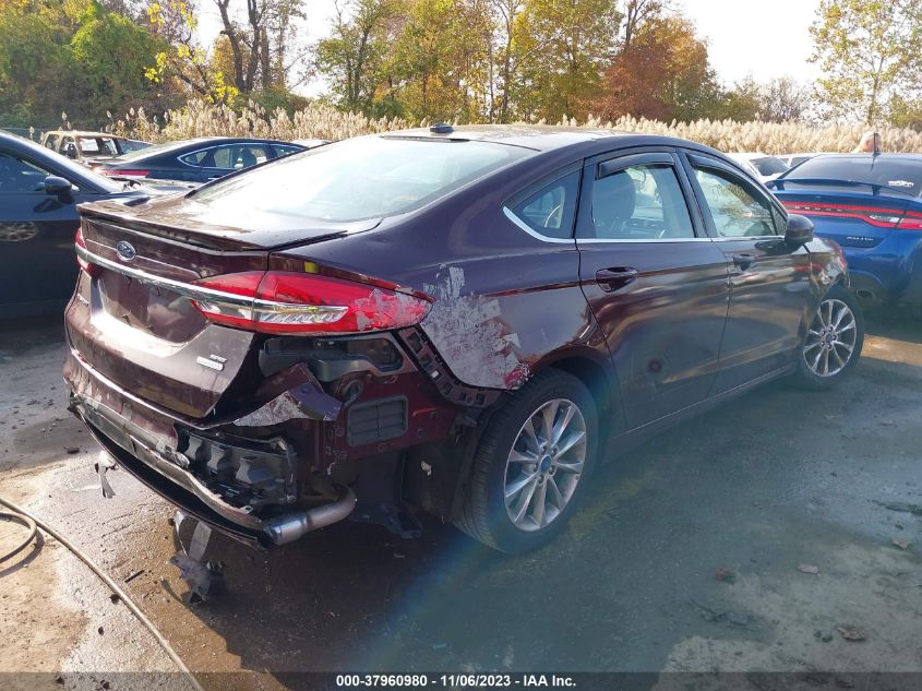 2017 FORD FUSION SE - 3FA6P0HD4HR402845