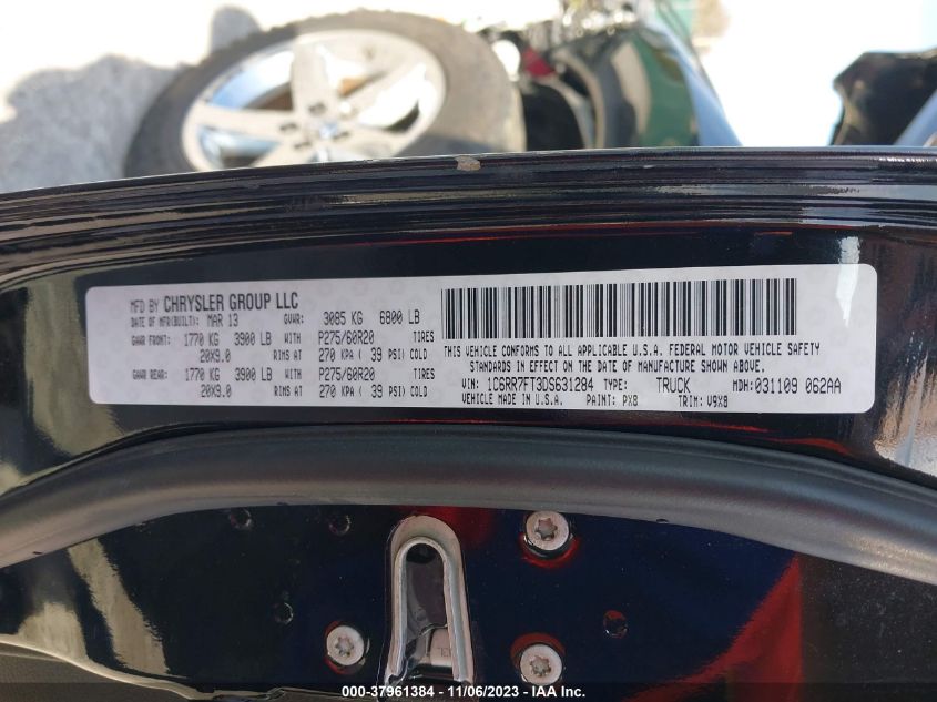 2013 RAM 1500 TRADESMAN/EXPRESS - 1C6RR7FT3DS631284