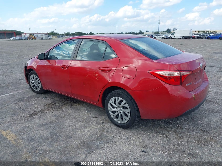 VIN 2T1BURHEXHC926523 2017 TOYOTA COROLLA LE