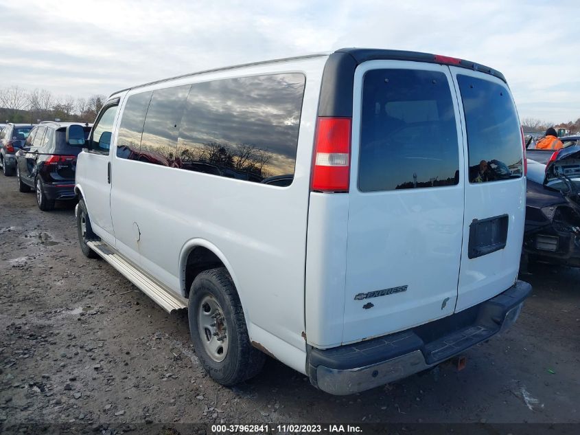 2014 CHEVROLET EXPRESS PASSENGER LT 1GAZGYFG9E1186654