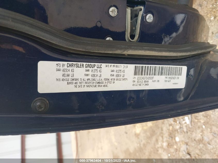 2014 CHRYSLER 300C 2C3CCAEG7EH255297