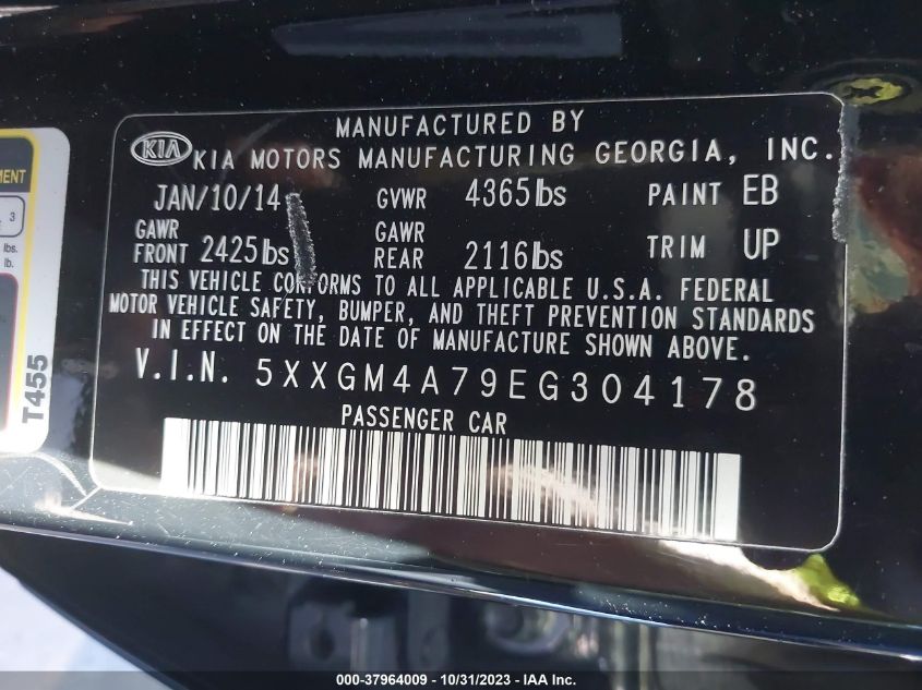 2014 KIA OPTIMA LX - 5XXGM4A79EG304178