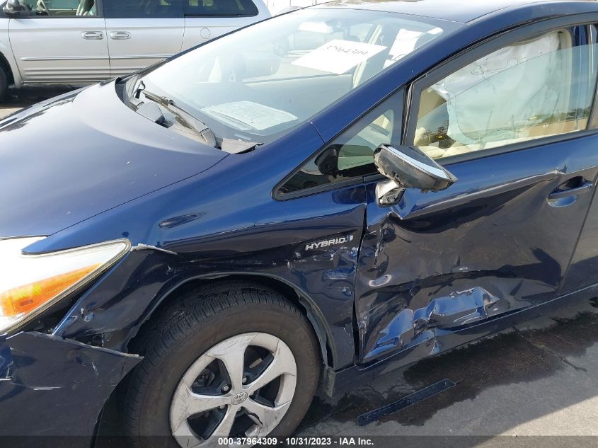 2013 TOYOTA PRIUS ONE/TWO/THREE/FOUR/FIVE - JTDKN3DU2D1720781