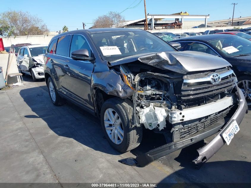 2015 TOYOTA HIGHLANDER LE - 5TDZARFH0FS010524