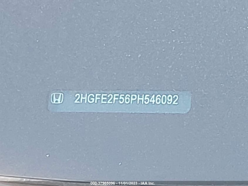 2023 HONDA CIVIC SPORT - 2HGFE2F56PH546092