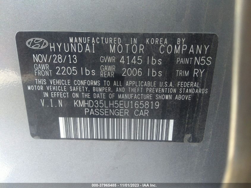 2014 HYUNDAI ELANTRA GT - KMHD35LH5EU165819