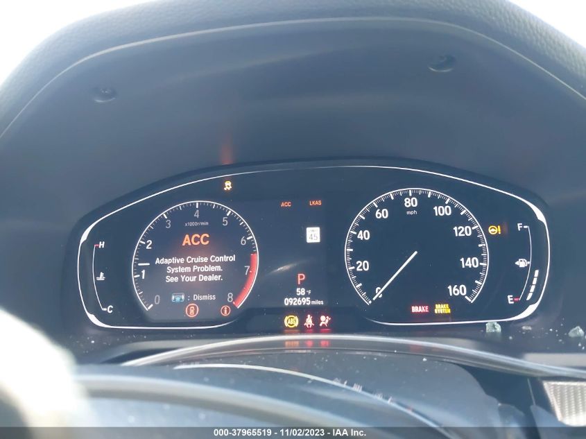 2019 HONDA ACCORD SPORT - 1HGCV1F3XKA160438