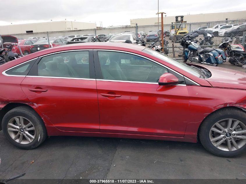 2015 HYUNDAI SONATA 2.4L SE - 5NPE24AF4FH258429