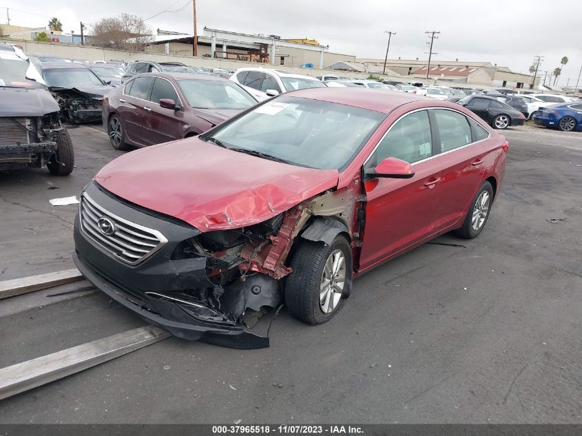 2015 HYUNDAI SONATA 2.4L SE - 5NPE24AF4FH258429