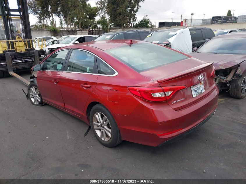 2015 HYUNDAI SONATA 2.4L SE - 5NPE24AF4FH258429