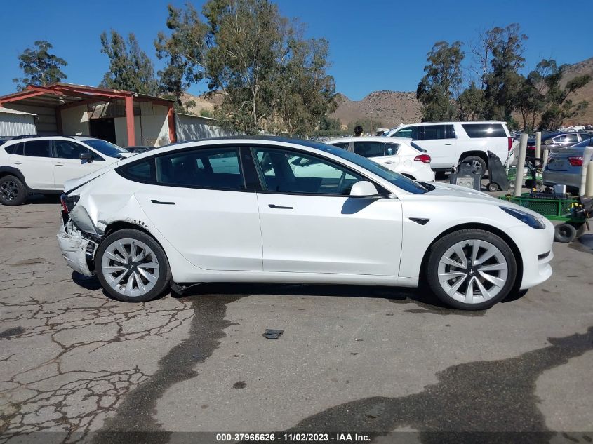 2022 TESLA MODEL 3 REAR-WHEEL DRIVE - 5YJ3E1EA8NF200655