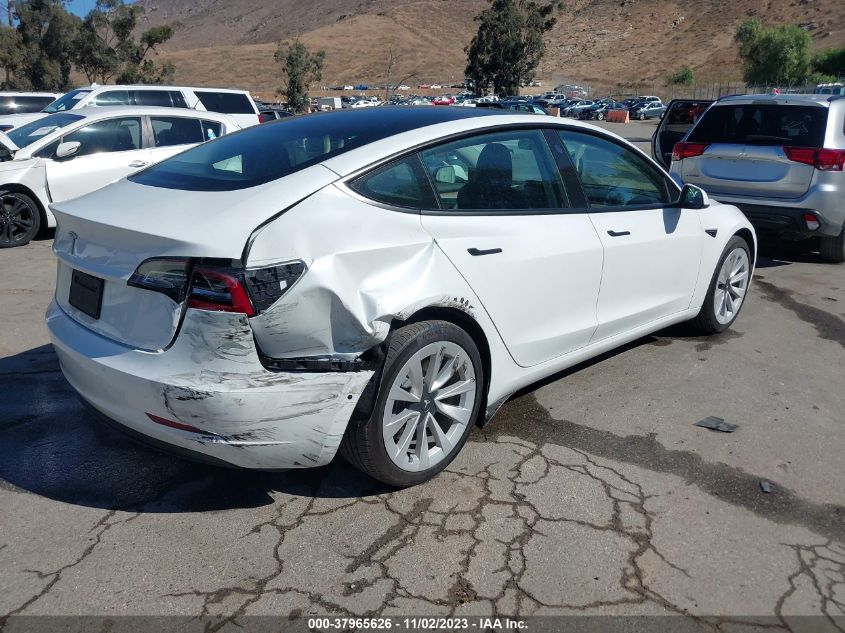 2022 TESLA MODEL 3 REAR-WHEEL DRIVE - 5YJ3E1EA8NF200655