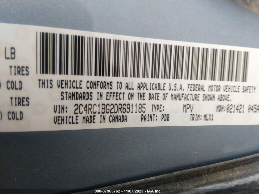 2013 CHRYSLER TOWN & COUNTRY TOURING - 2C4RC1BG2DR691185