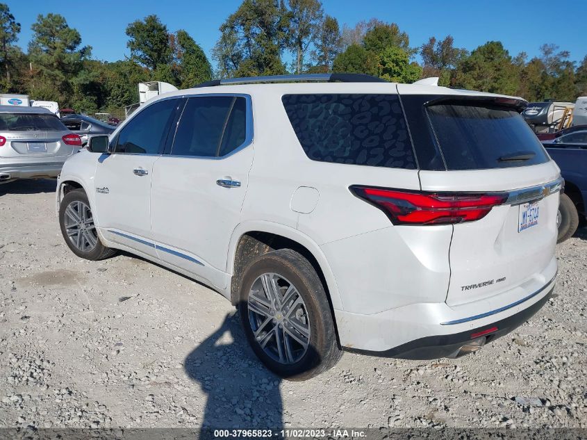 2022 CHEVROLET TRAVERSE HIGH COUNTRY - 1GNEVNKW5NJ131732