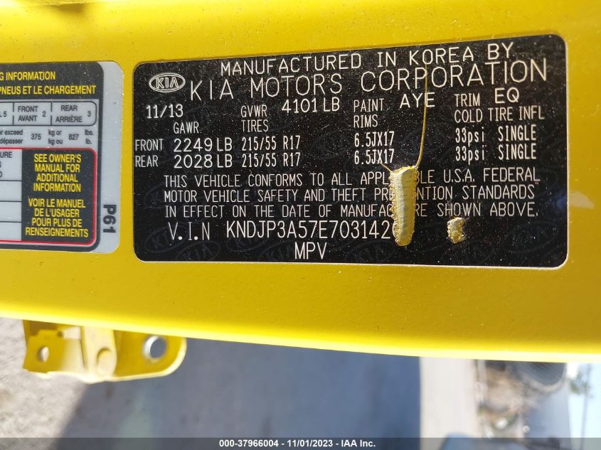 2014 KIA SOUL + - KNDJP3A57E7031420