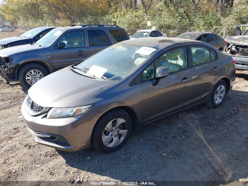 2013 HONDA CIVIC SDN LX 19XFB2F57DE006216