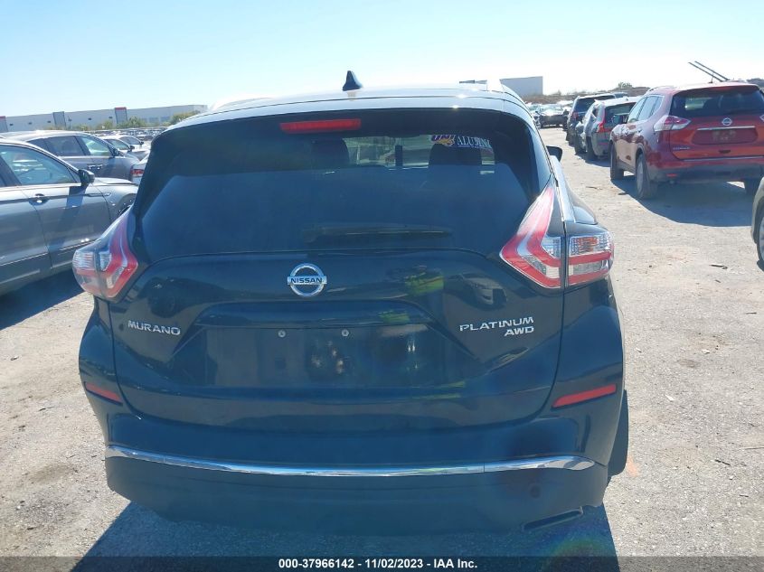 2016 NISSAN MURANO PLATINUM - 5N1AZ2MH0GN168994