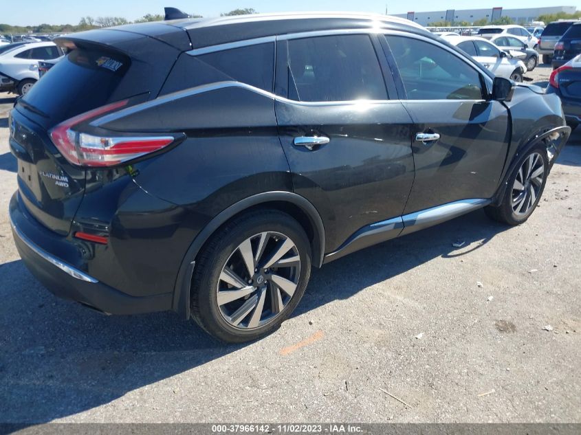 2016 NISSAN MURANO PLATINUM - 5N1AZ2MH0GN168994