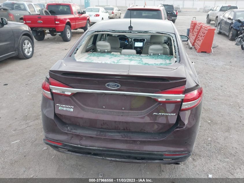 2017 FORD FUSION ENERGI PLATINUM - 3FA6P0SU1HR238981