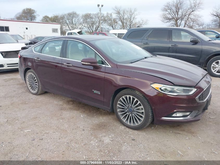 2017 FORD FUSION ENERGI PLATINUM - 3FA6P0SU1HR238981