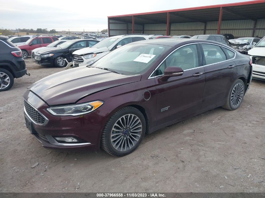 2017 FORD FUSION ENERGI PLATINUM - 3FA6P0SU1HR238981