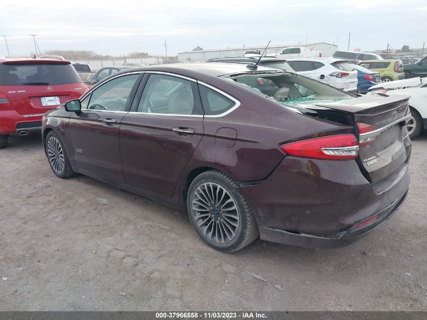 2017 FORD FUSION ENERGI PLATINUM - 3FA6P0SU1HR238981