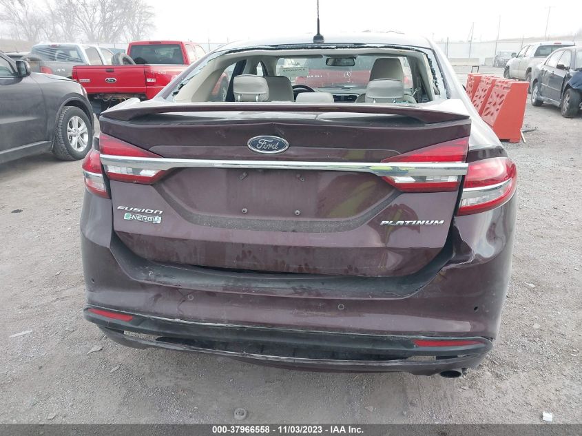 2017 FORD FUSION ENERGI PLATINUM - 3FA6P0SU1HR238981